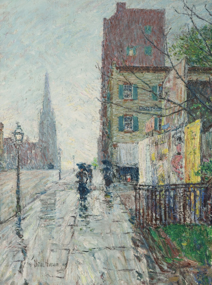 A Wet Day (Rainy Day) by Childe Hassam