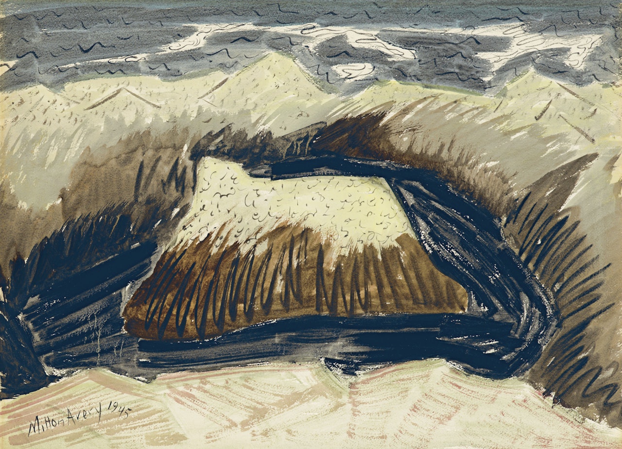 Pool in Rocks by Milton Avery