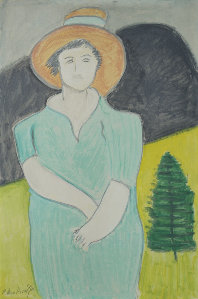 Straw Hat by Milton Avery