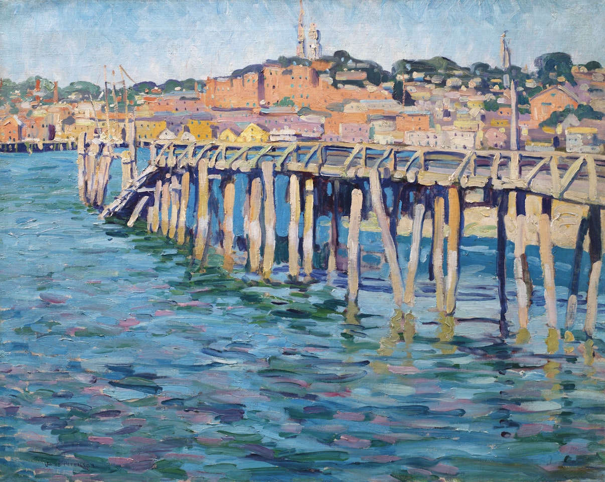 An Old Pier, Gloucester by Jane Peterson