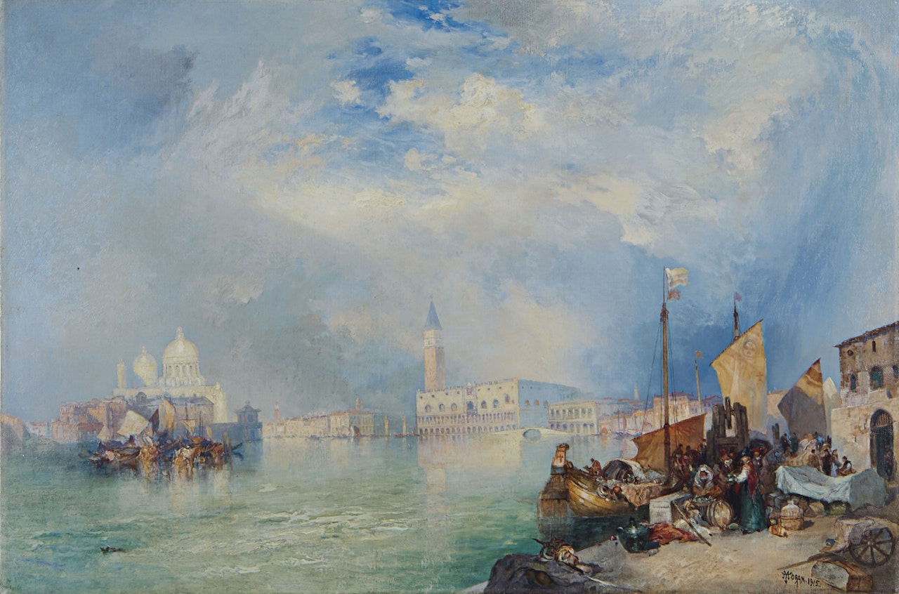 Entrance to the Grand Canal, Venice by Thomas Moran