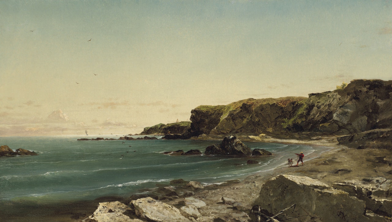 Duck Hunter, First Beach, Newport, Rhode Island by John Frederick Kensett
