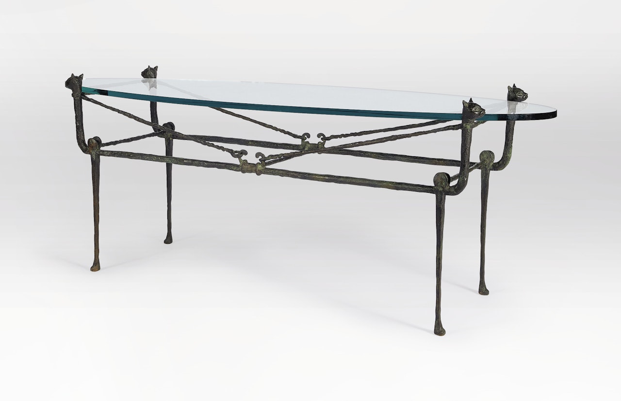 A 'BERCEAU' TABLE, MODÈLE AUX CHATS by Diego Giacometti