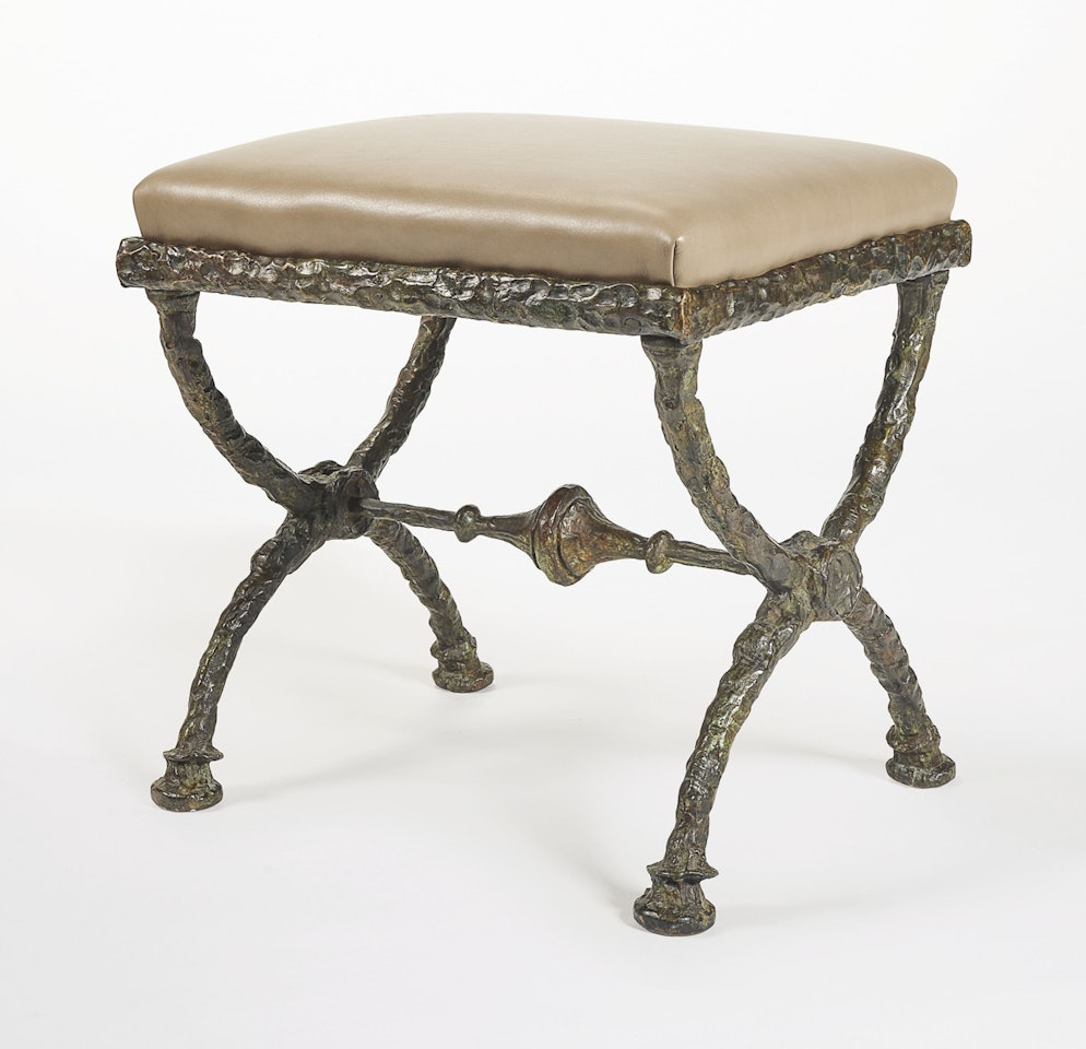 AN 'X-FORM' STOOL, TROISIÈME VERSION by Diego Giacometti