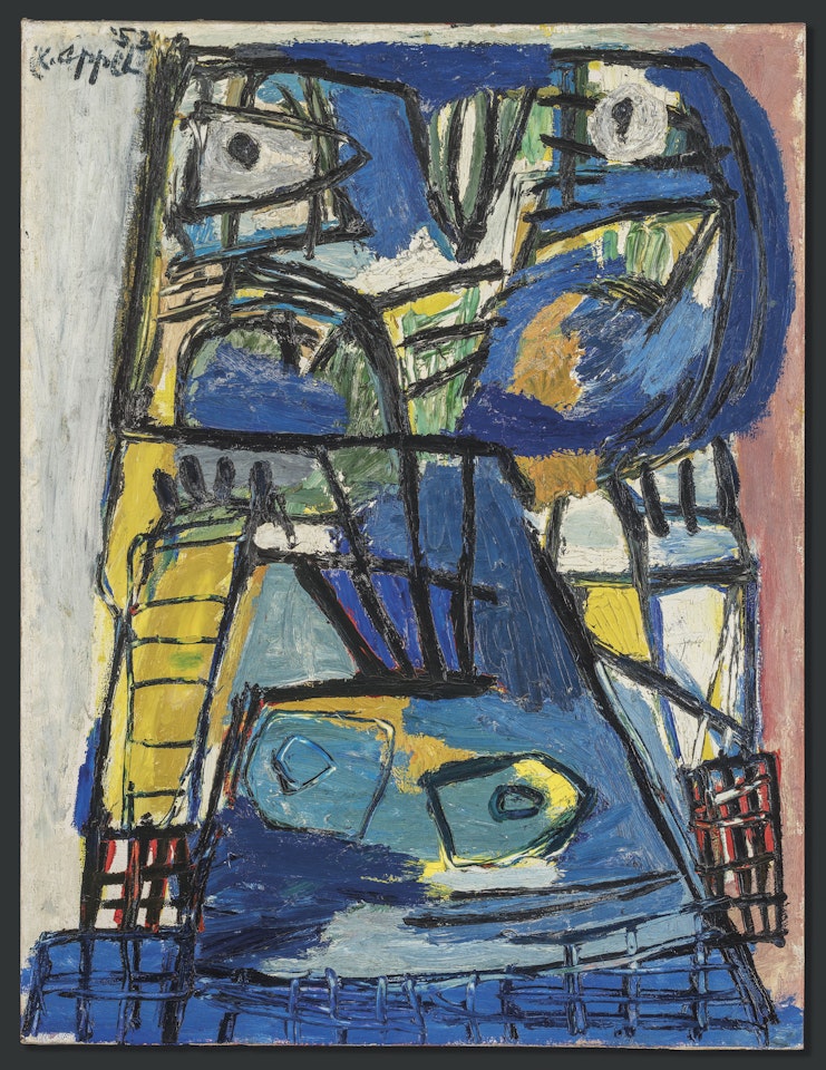 Tête Bleue (Blue Head) by Karel Appel