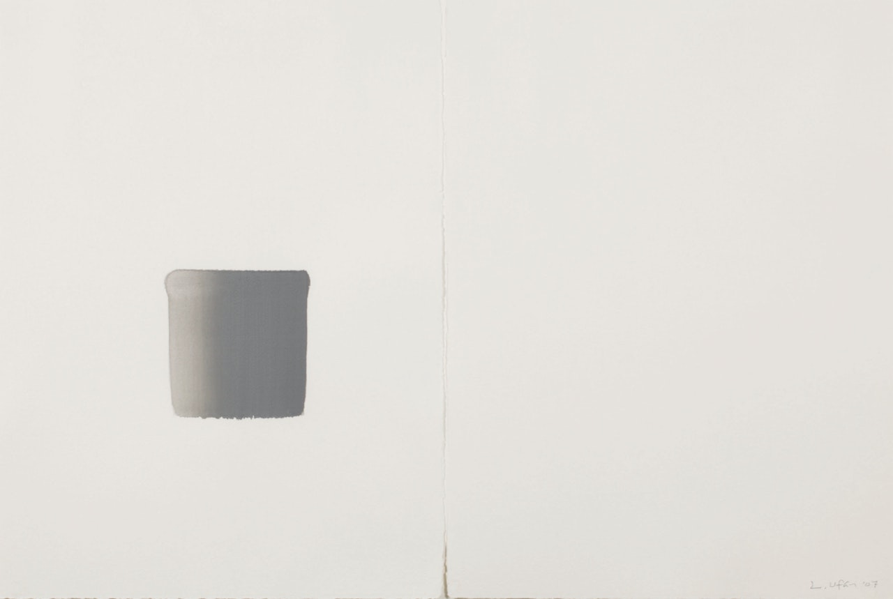 Dialogue (Grey) by Lee Ufan