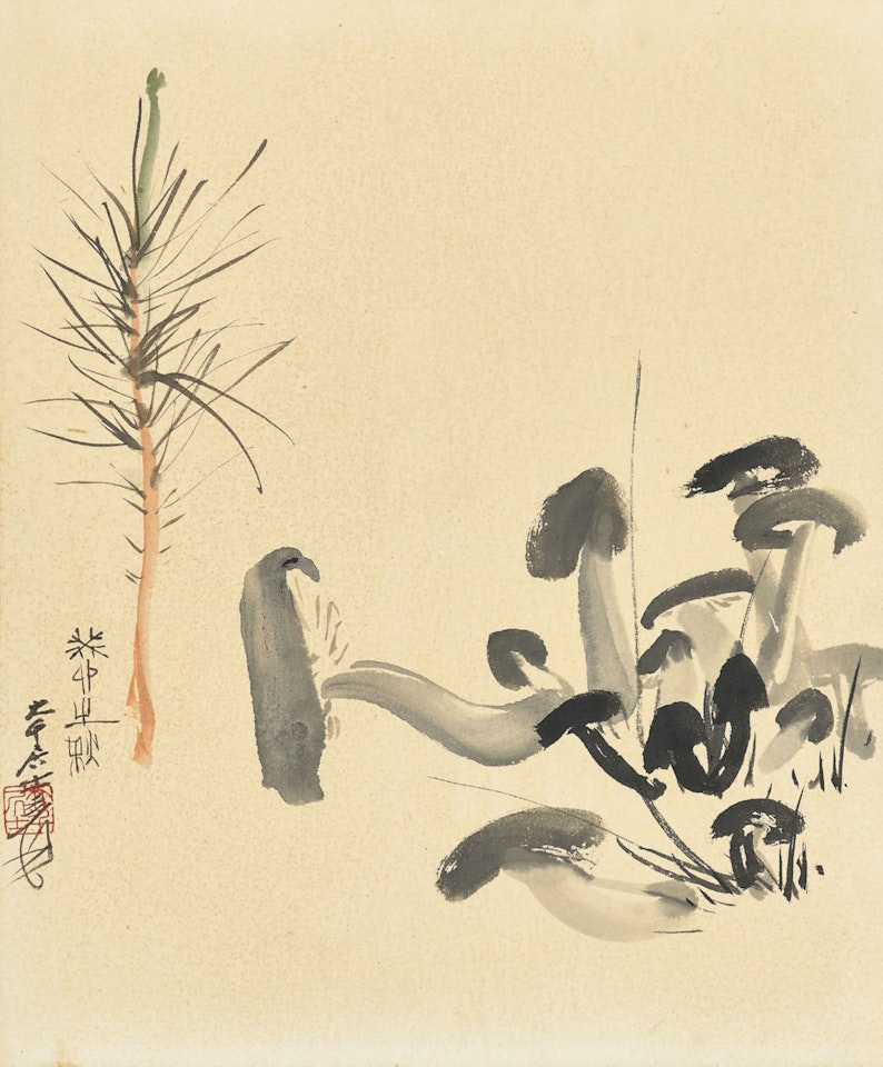 Pine Mushroom by Zhang Daqian