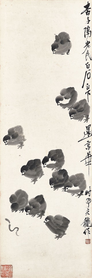 Chicks by Qi Baishi