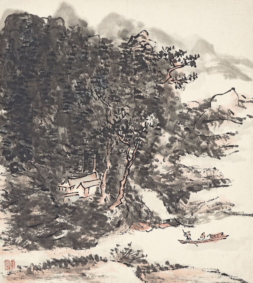 Dwelling in Mountain by Huang Binhong