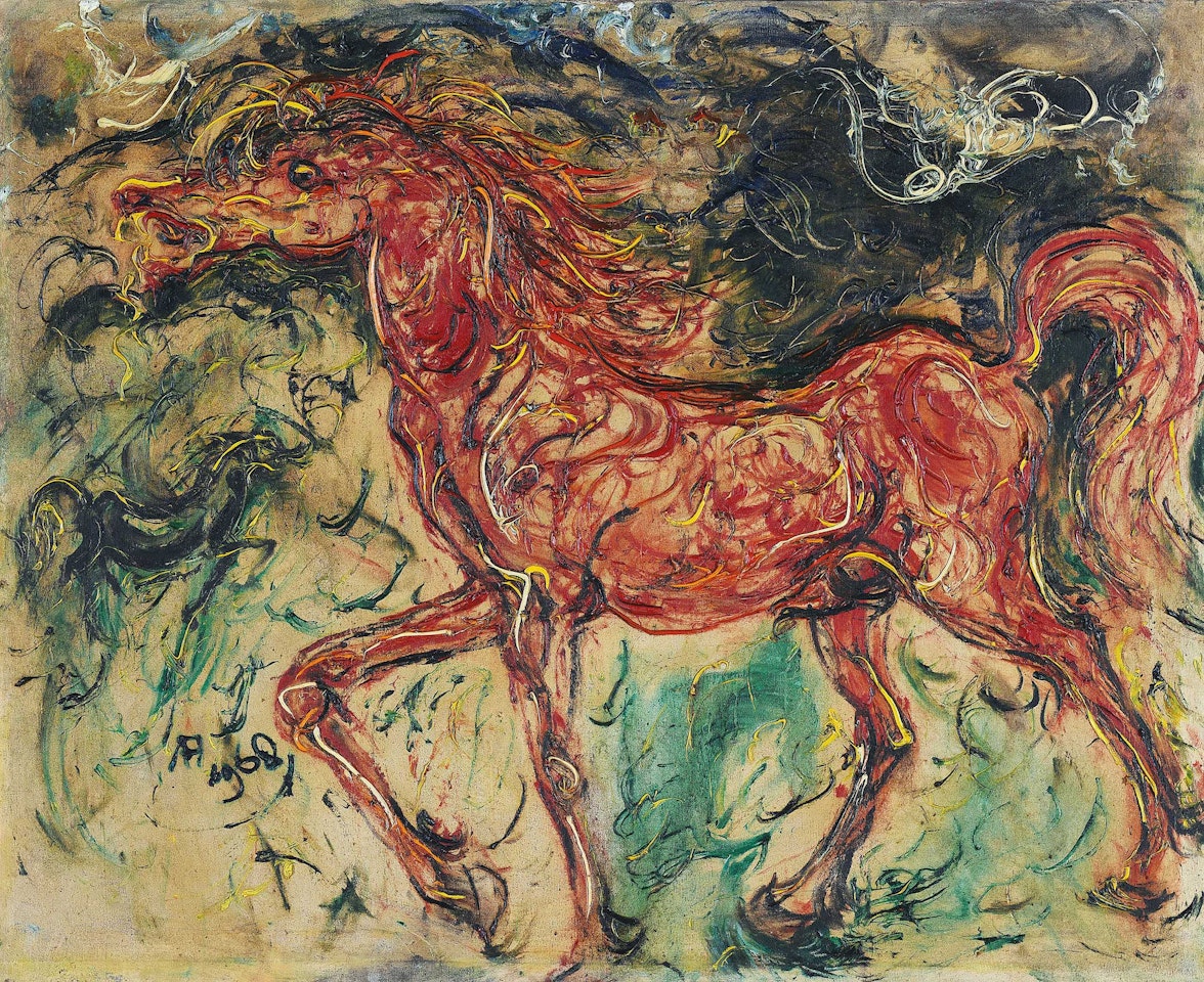 Red Horse by Affandi