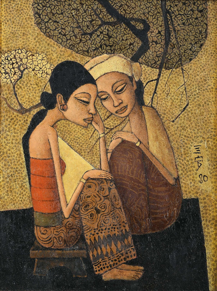 Two Ladies by Cheong Soo Pieng