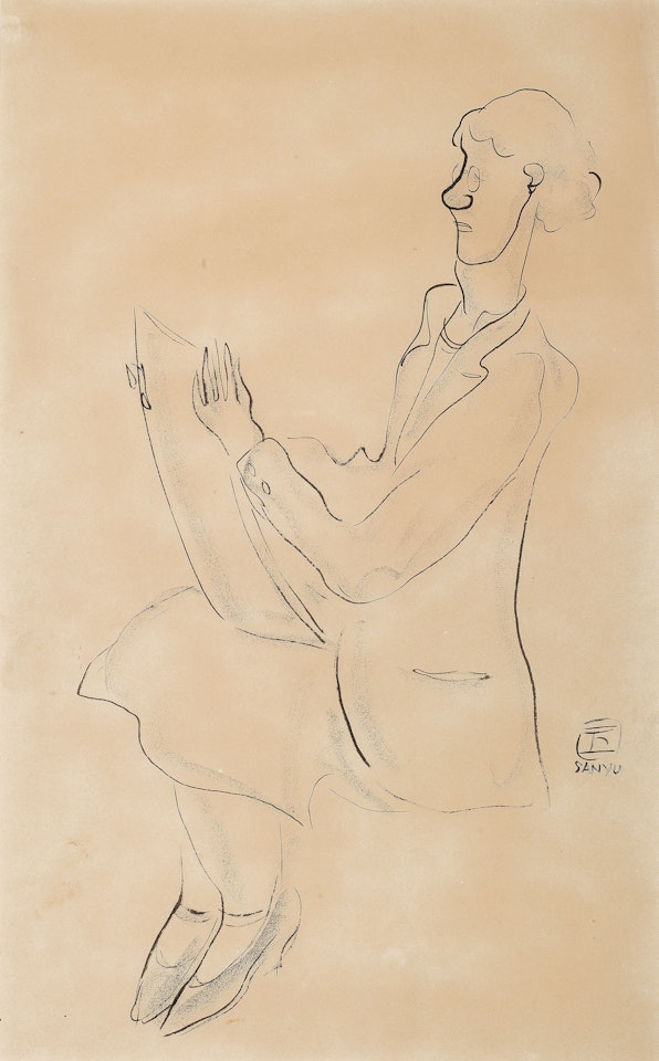 Woman Reading by Sanyu