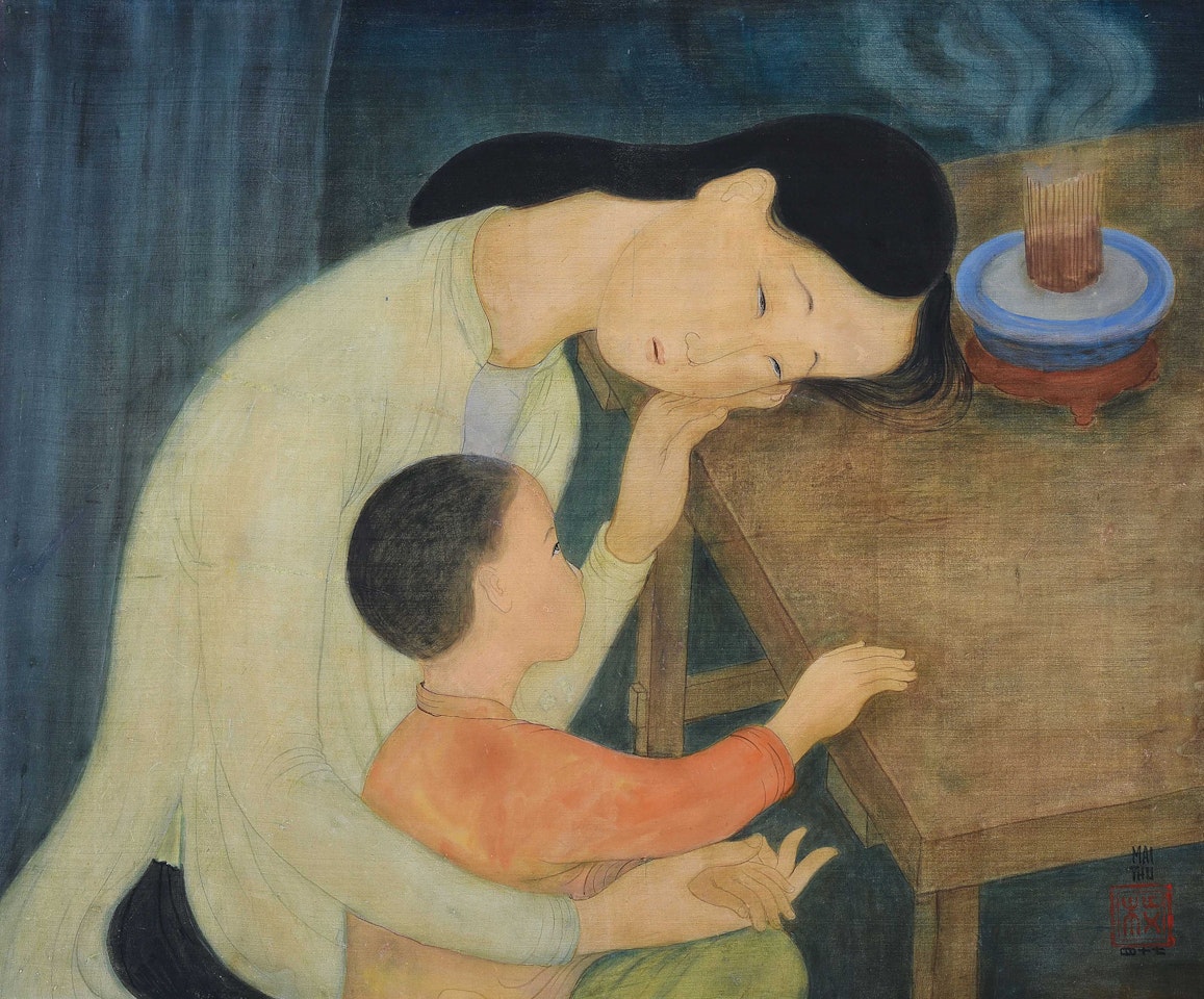 Mère et Enfant (Mother and Child) by Mai Trung Thu