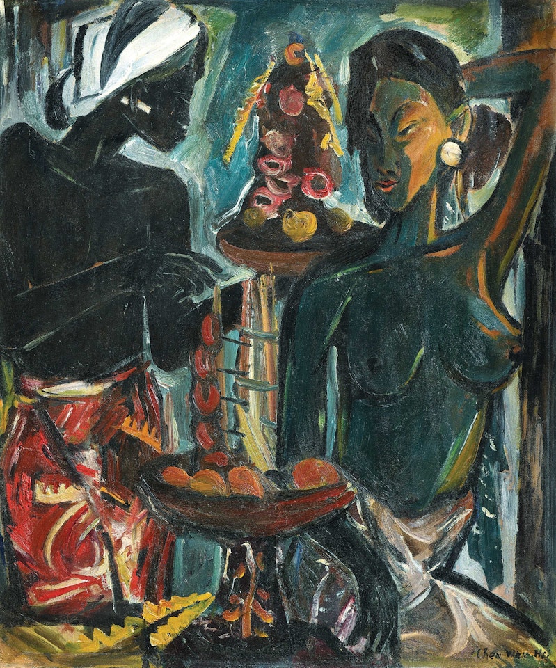 Balinese Women With Offering by Chen Wen Hsi