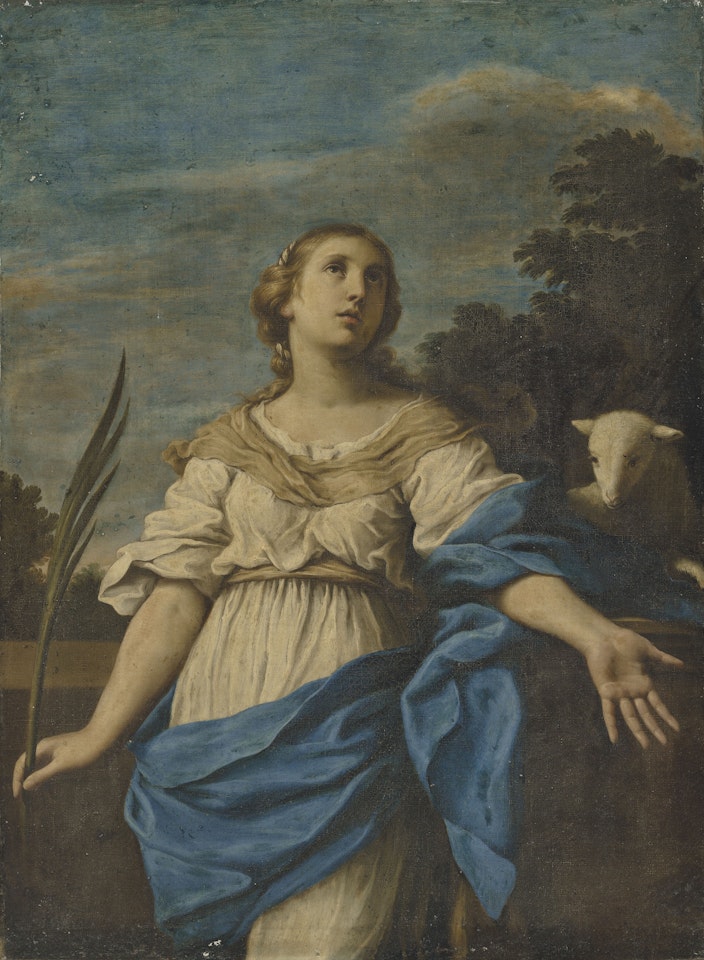 Saint Agnes by Roman School