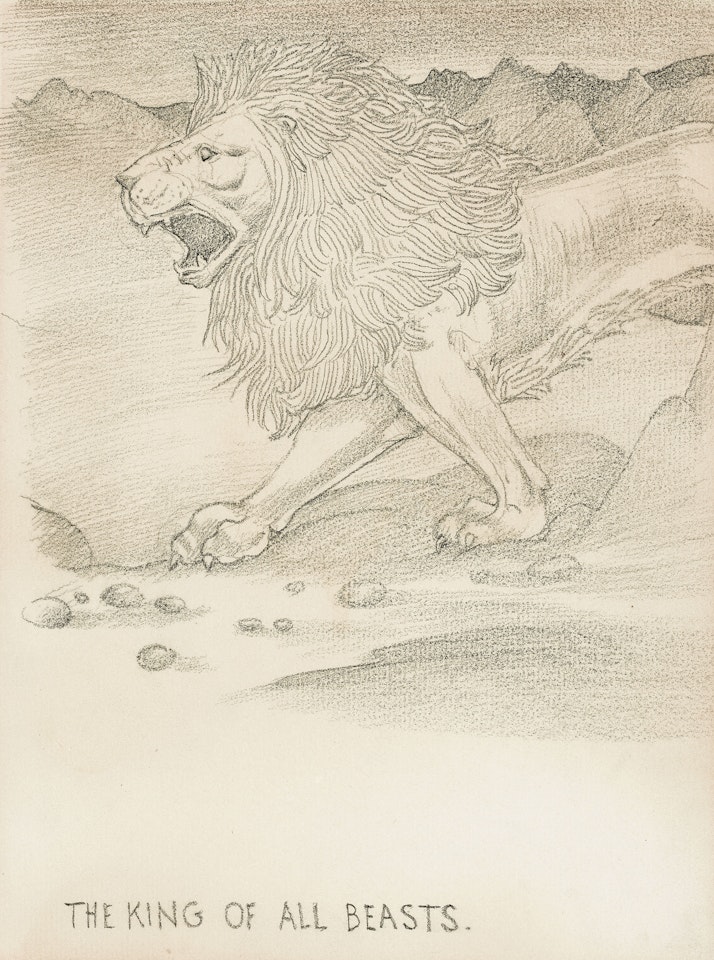 The King of all Beasts by Edward Coley Burne-Jones