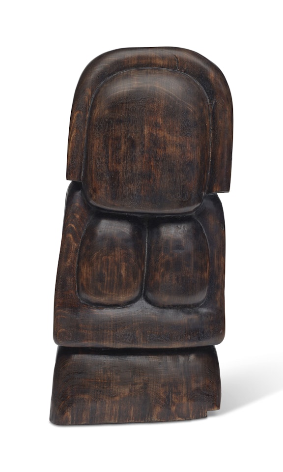 Sans titre (petite femme bas-relief) by Wang Keping