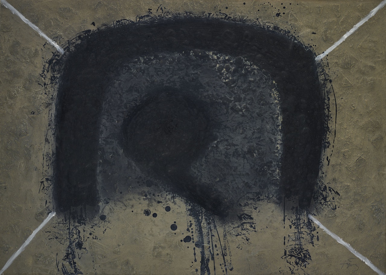 Maqueta del gravat 'L'arc' by Antoni Tapies