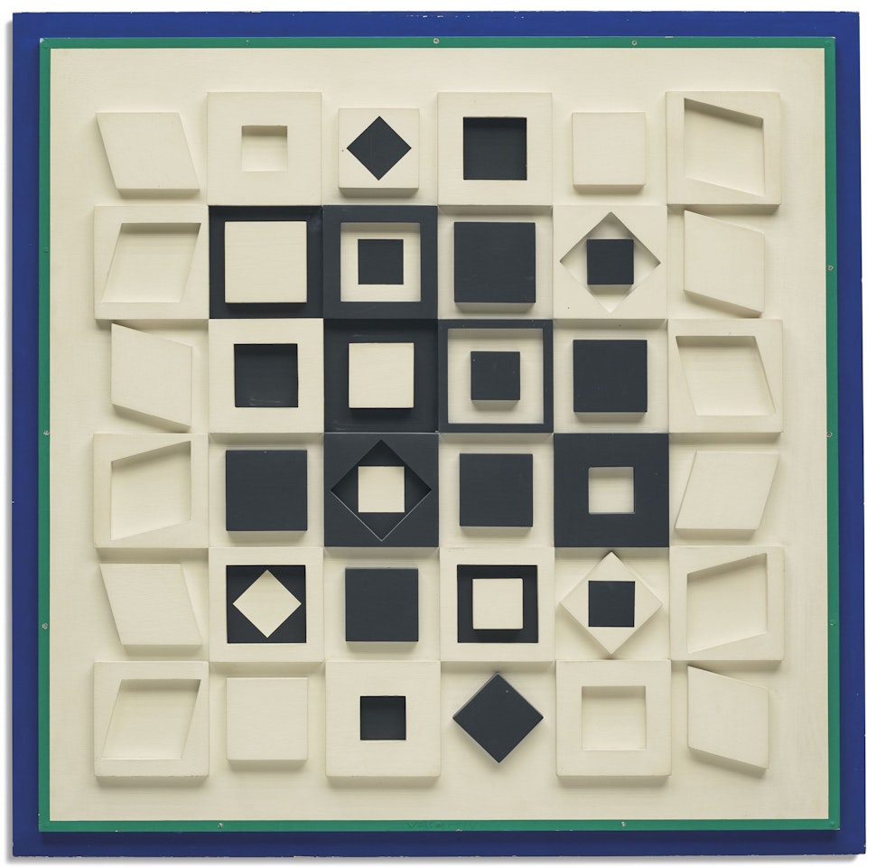 HH -Banc- Noir by Victor Vasarely