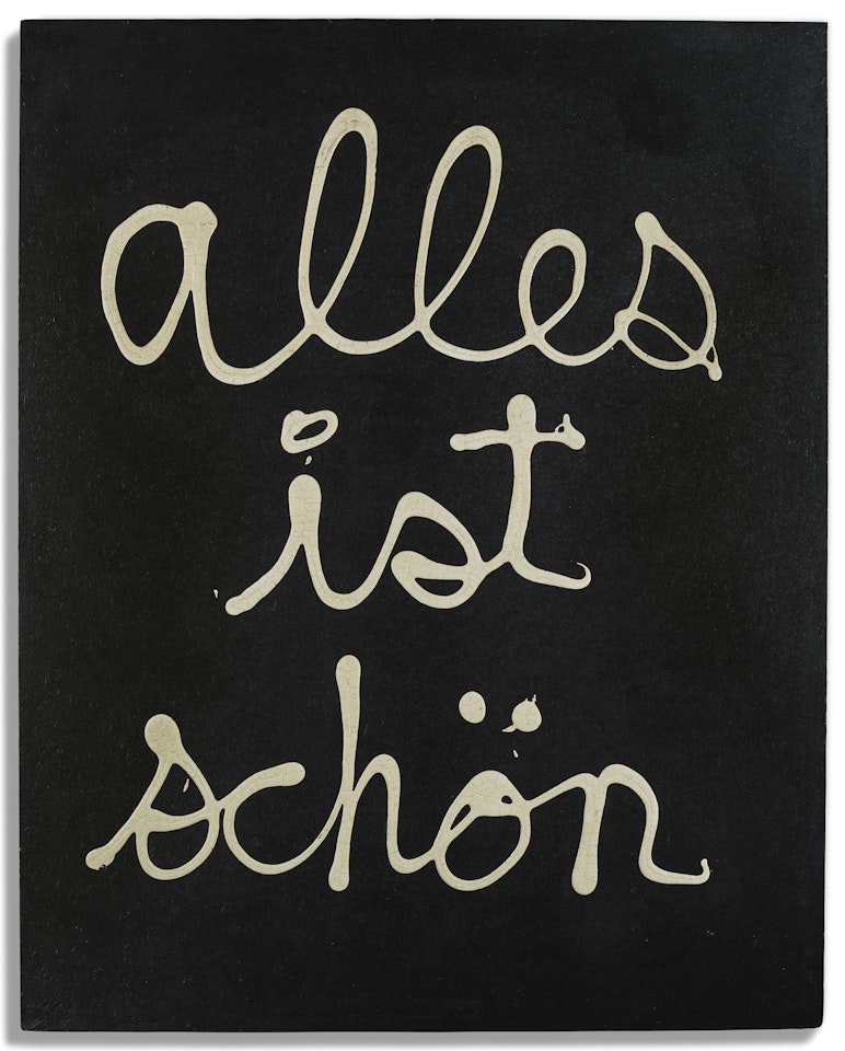 Alles ist Schön by Ben Vautier