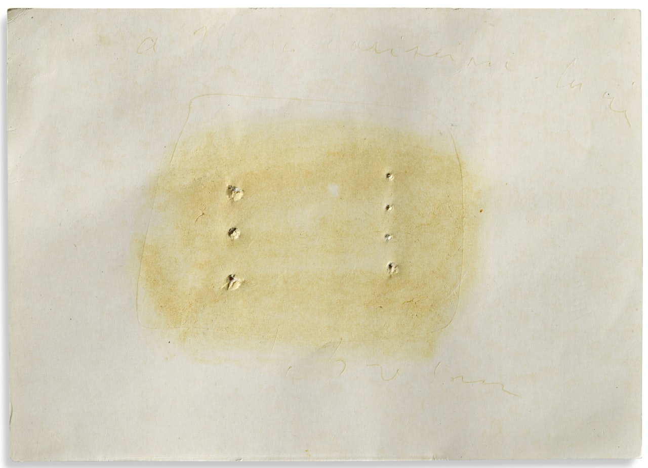 Concetto spaziale by Lucio Fontana