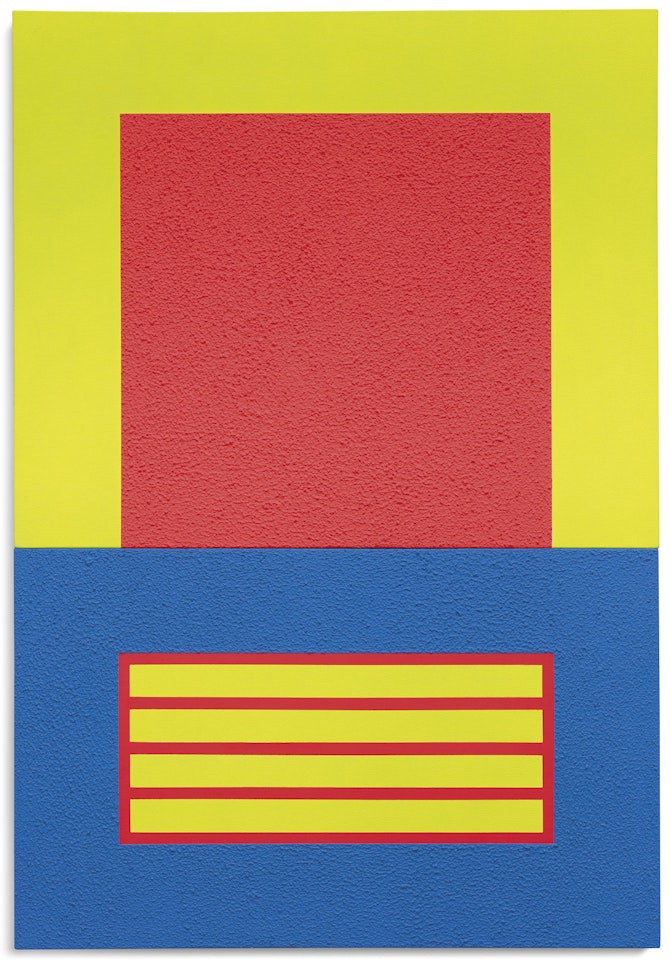 Red Cell Over Blue Prison by Peter Halley