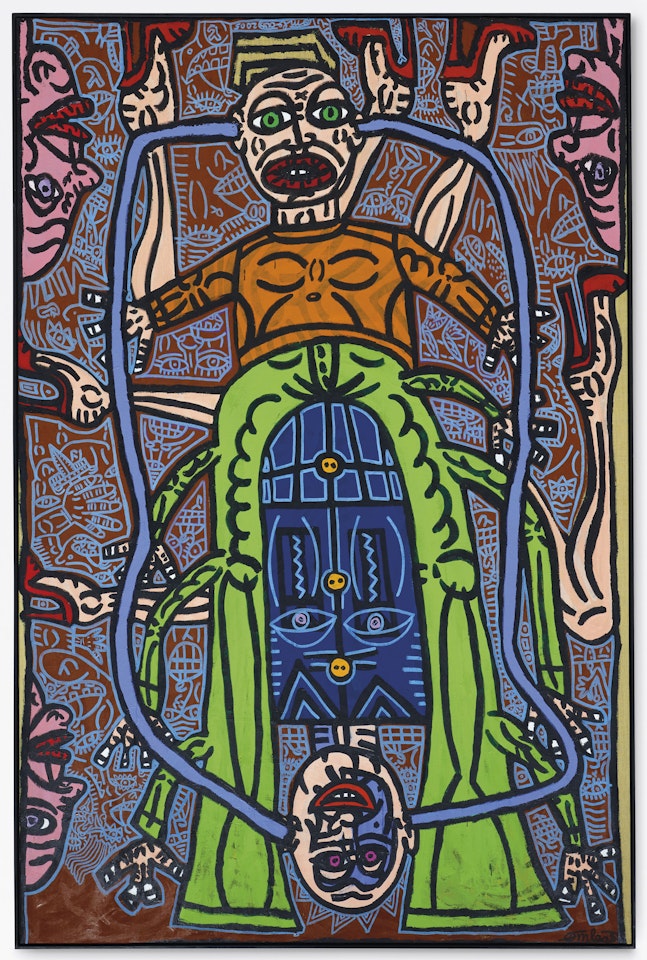 Les deux jumeaux à tuyaux by Robert Combas