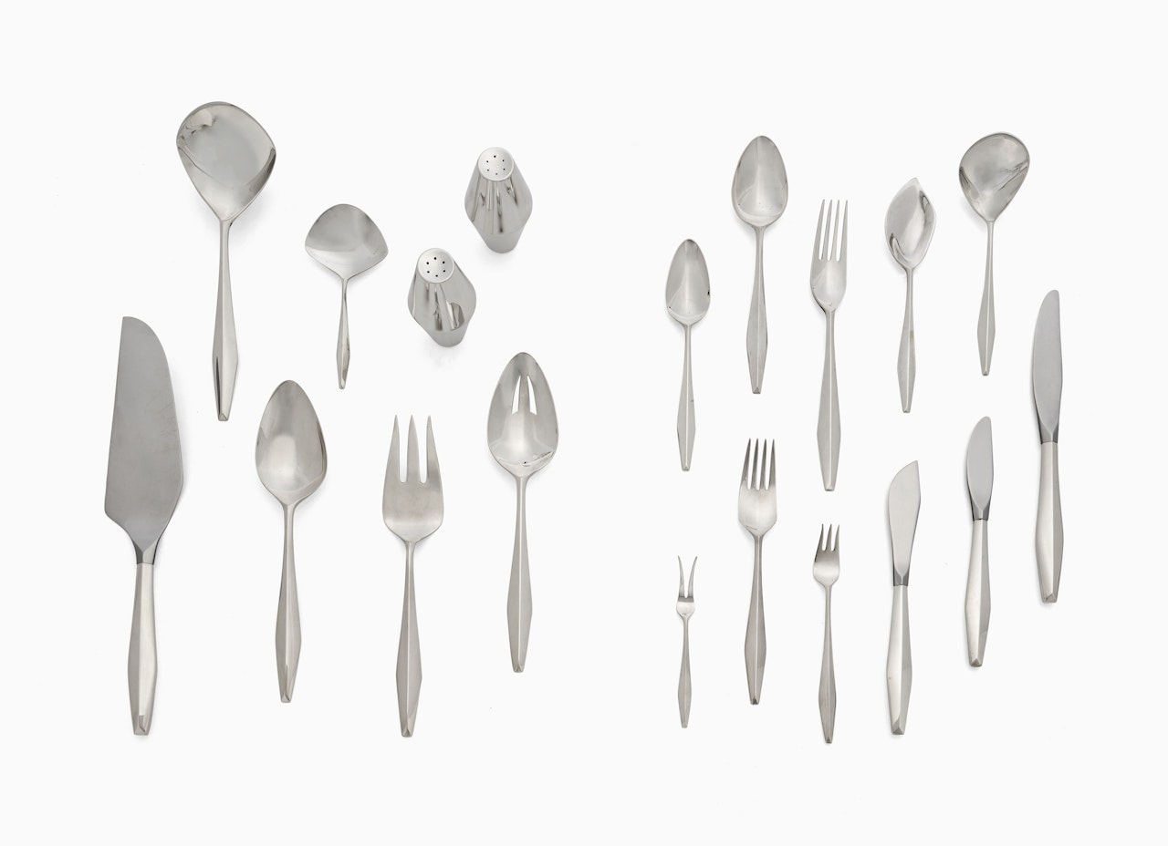 A 'DIAMOND' FLATWARE SERVICE by Gio Ponti