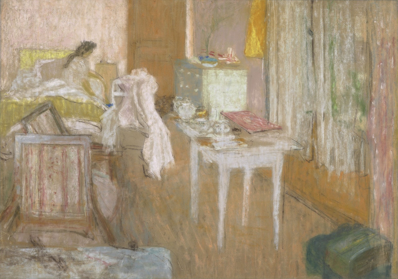 La chambre rose by Édouard Vuillard