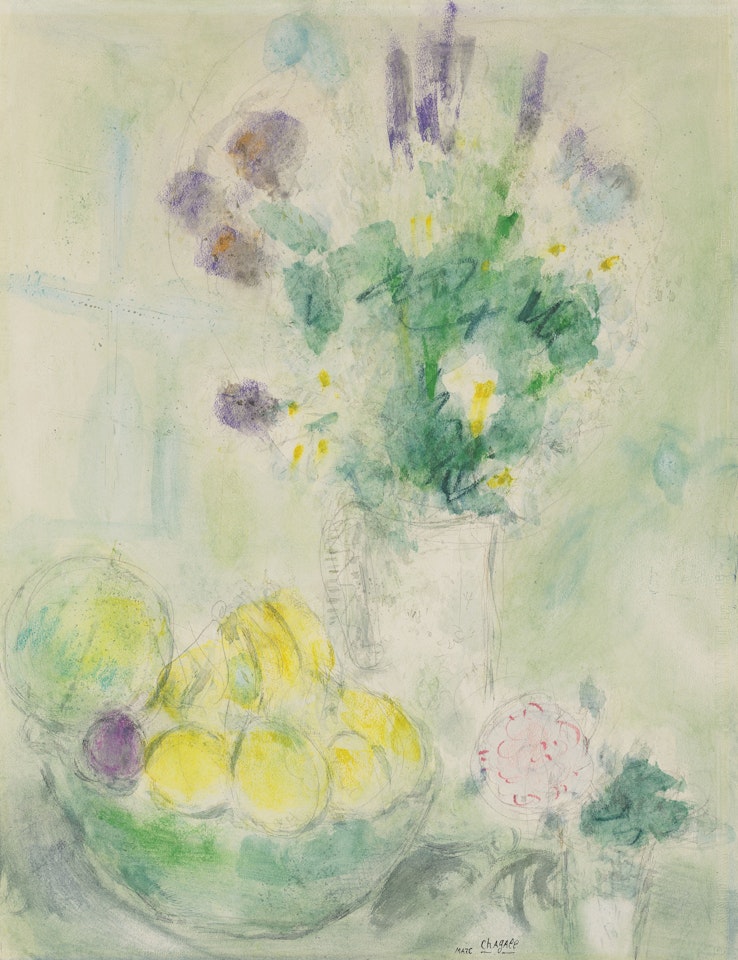 Fleurs et fruits by Marc Chagall