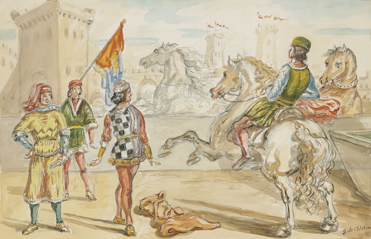 Palio di Siena by Giorgio de Chirico