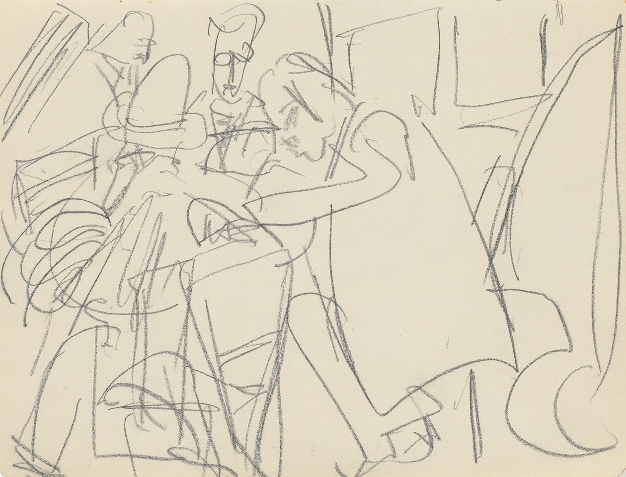 Im Caféhaus by Ernst Ludwig Kirchner