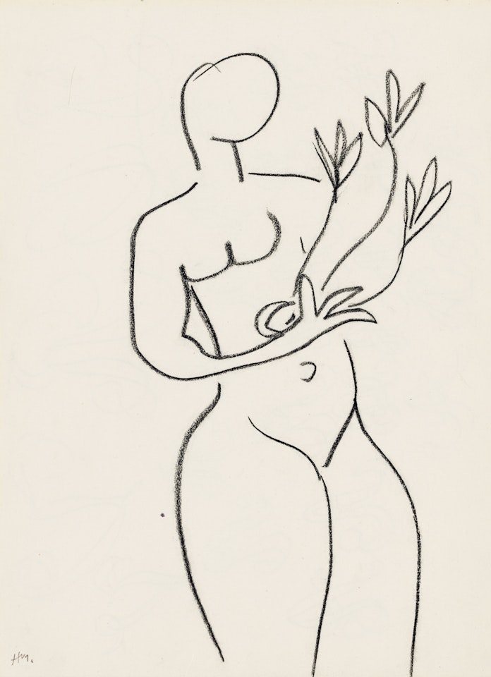 Nu aux fleurs by Henri Matisse