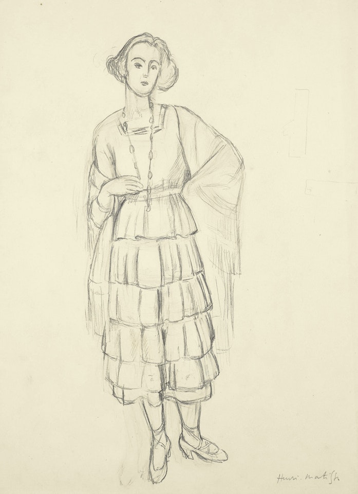Femme en robe et châle by Henri Matisse