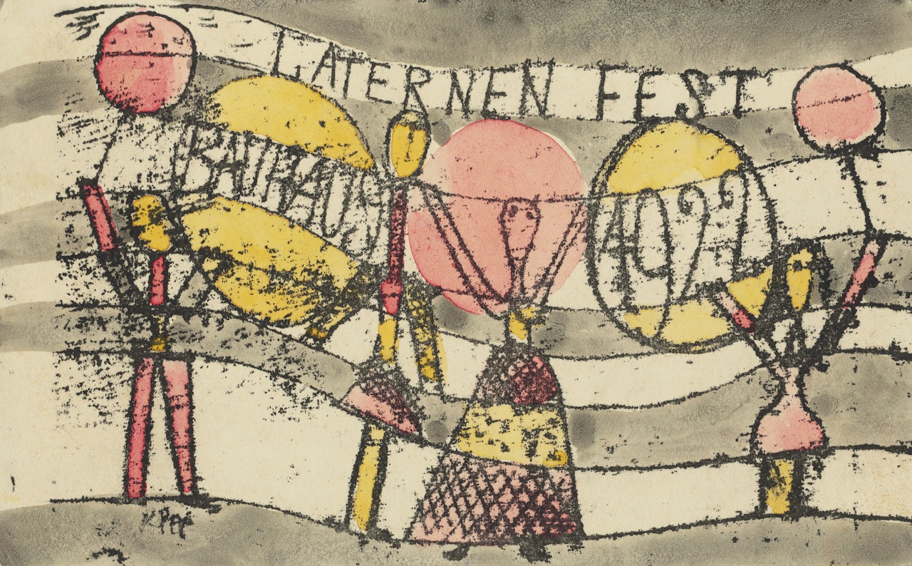 Laternenfest Bauhaus (Bauhaus Lanterns Festival) by Paul Klee