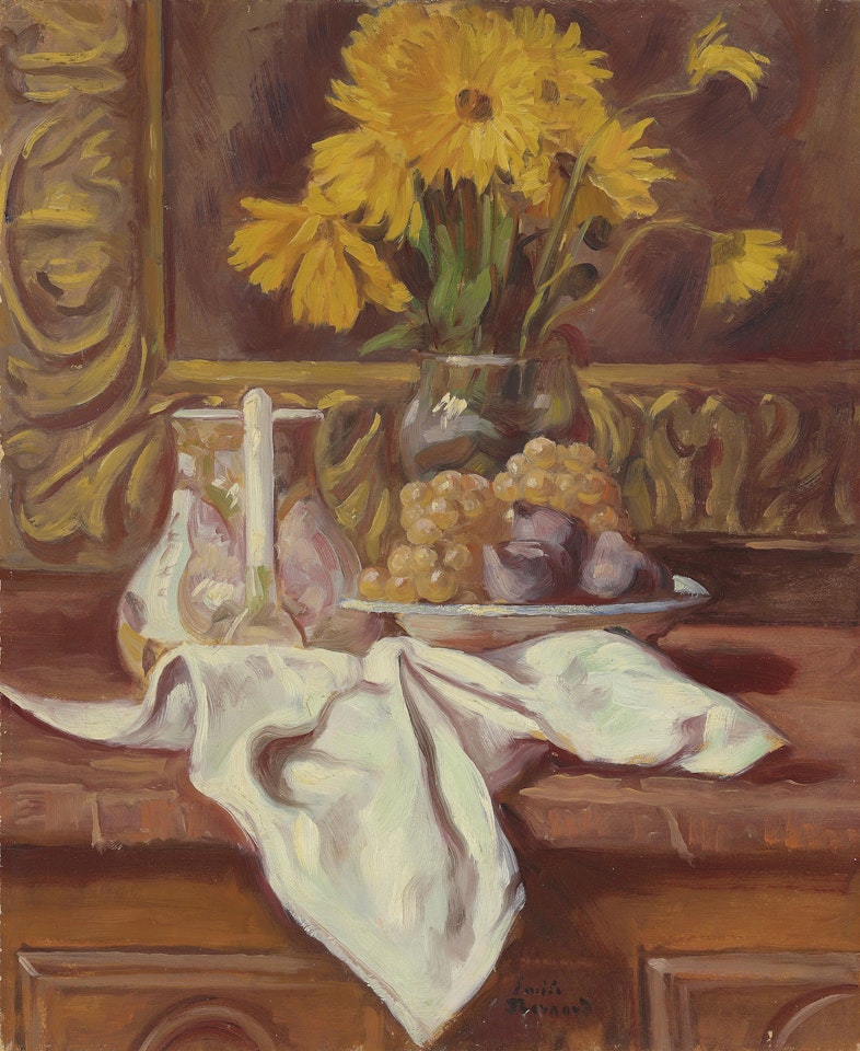 Nature morte aux figues et soleils by Emile Bernard