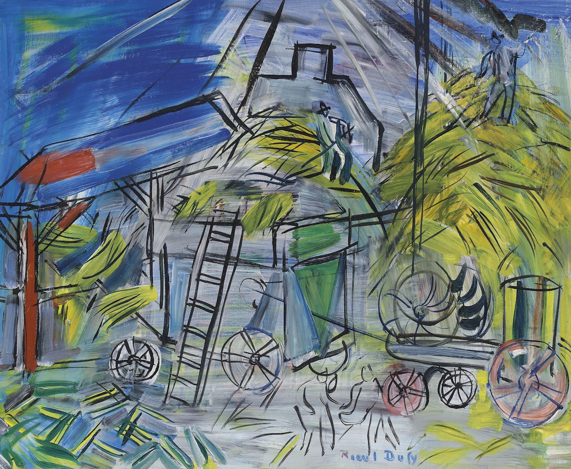 Dépiquage au ciel orageux by Raoul Dufy