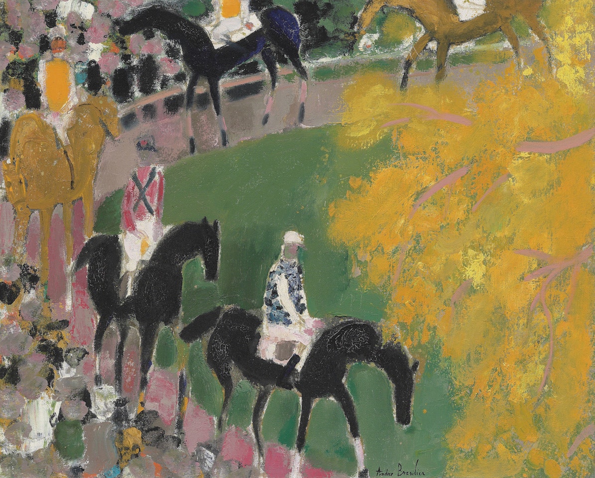 Le paddock by André Brasilier