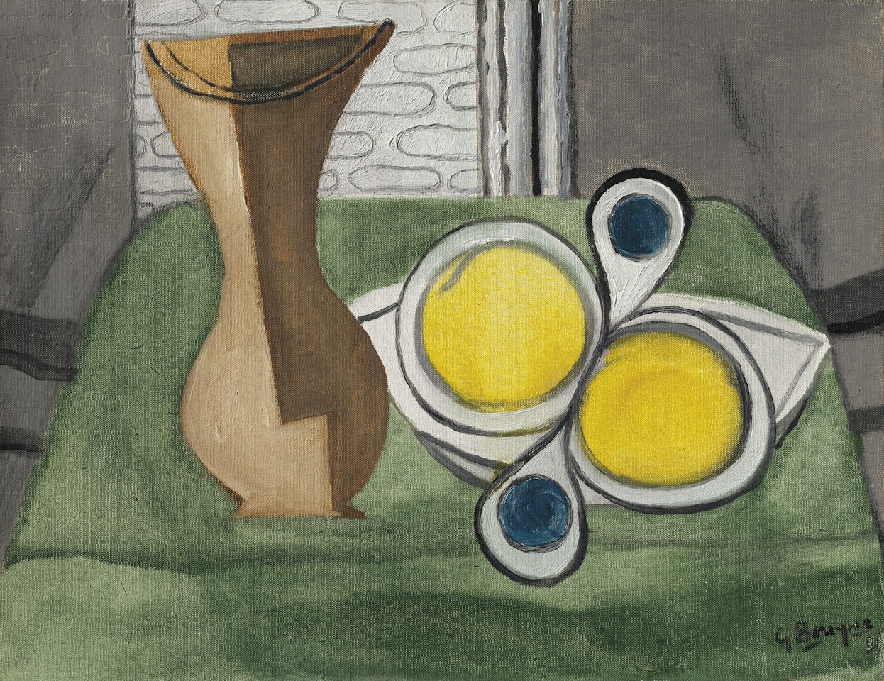 Vase et fruits by Georges Braque