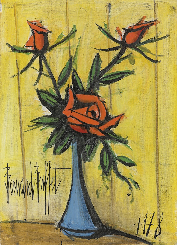 Bouquet de roses by Bernard Buffet