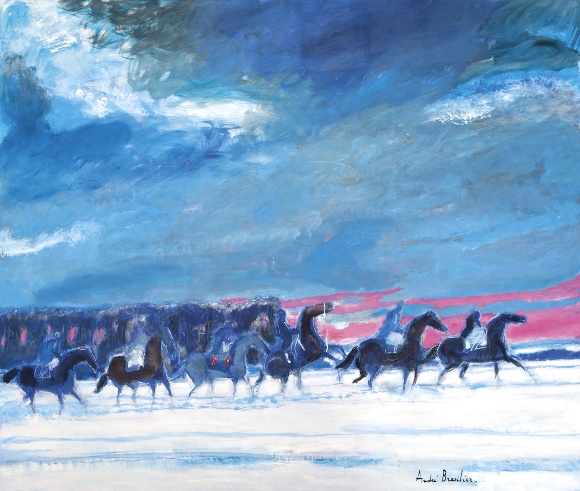 Chevauchée hivernale by André Brasilier