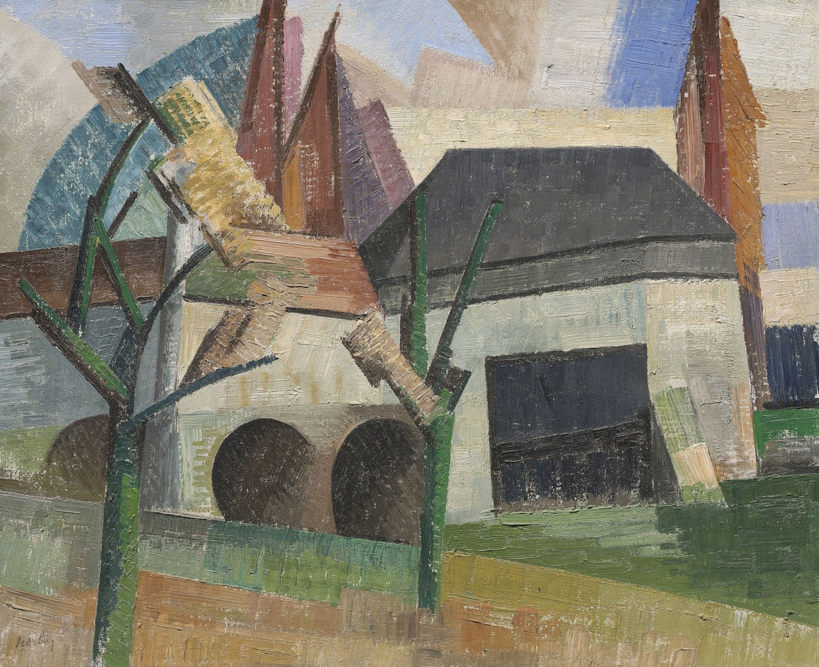 Moulin a creteil vu du quai by Auguste Herbin