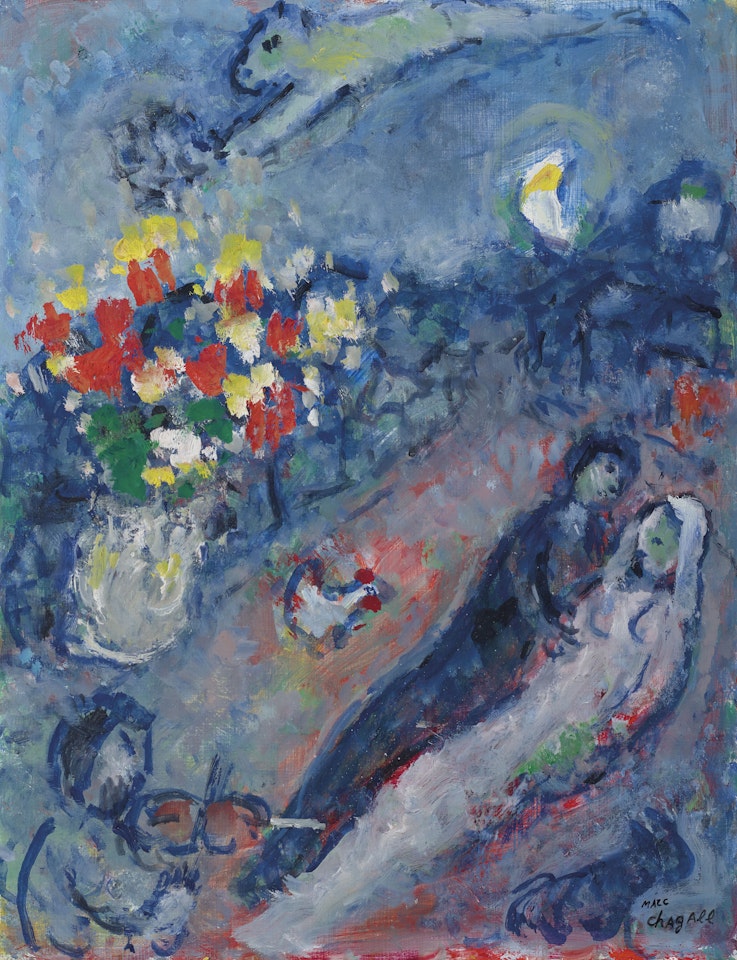 Couple au violoniste by Marc Chagall