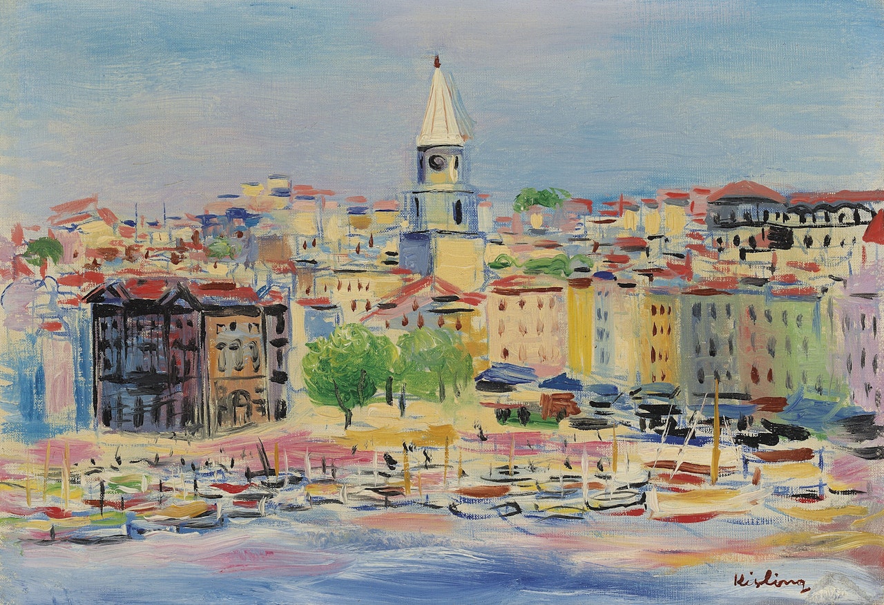 Le port de Marseille by Moïse Kisling