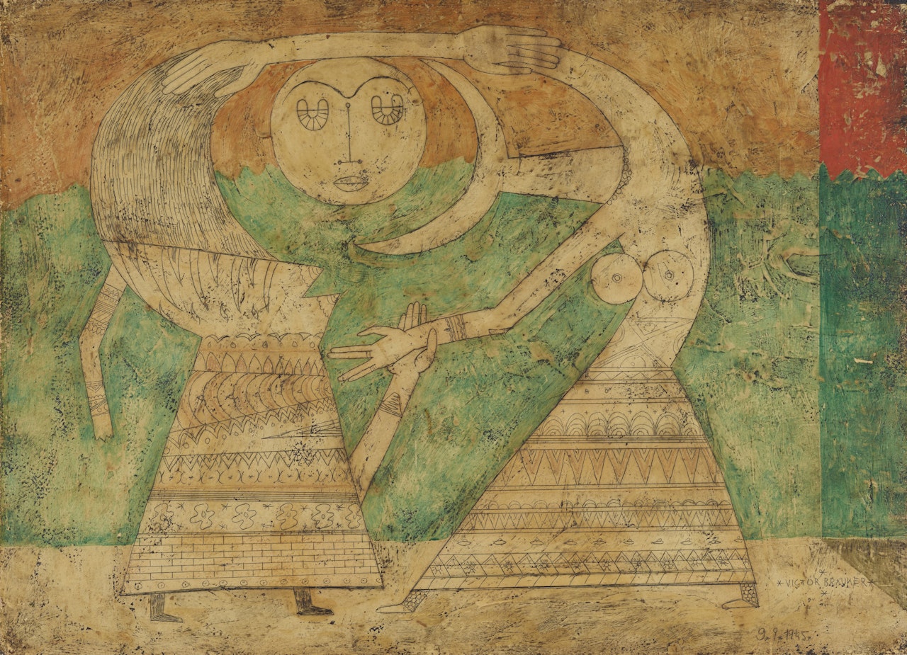 Premier signe d’unification (Lion, Lumière, Liberté) by Victor Brauner
