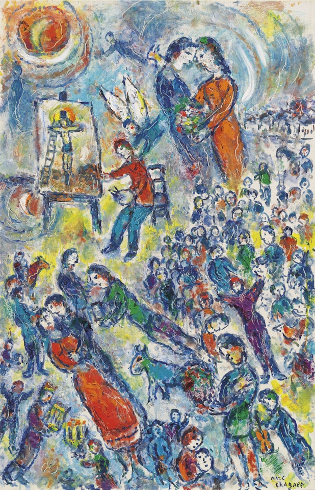 Le rêve du peintre by Marc Chagall