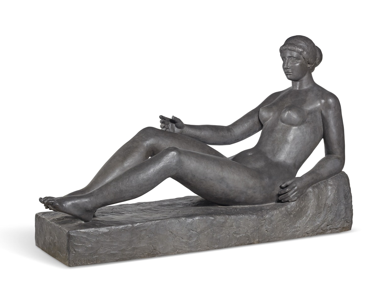 Jeune Fille allongée (Premier état pour le monument à Port-Vendres) by Aristide Maillol