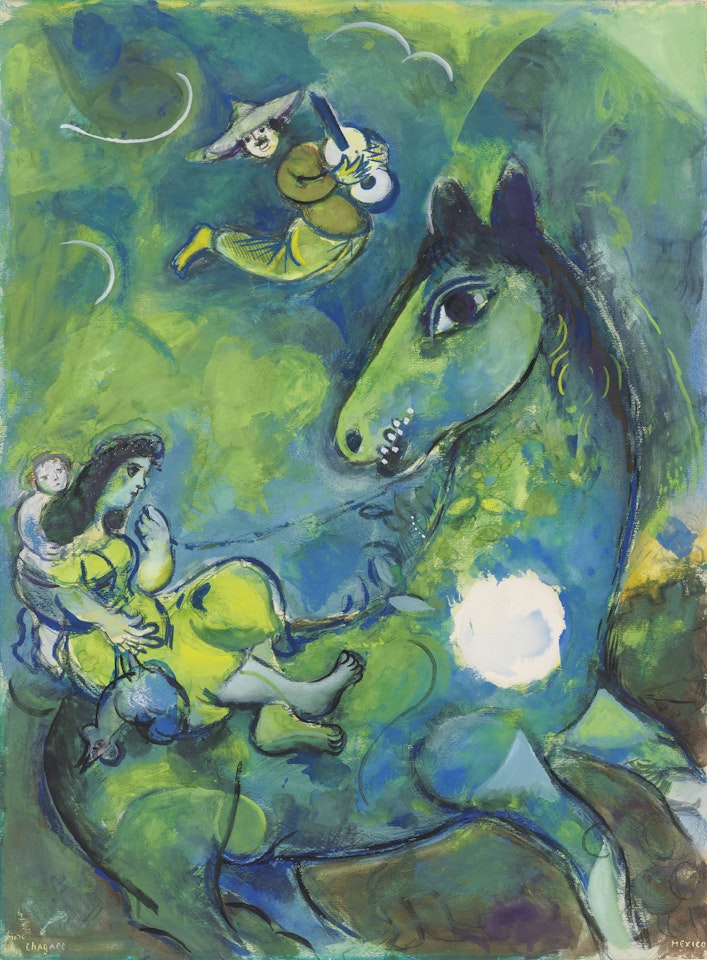 Le cheval à la lune by Marc Chagall