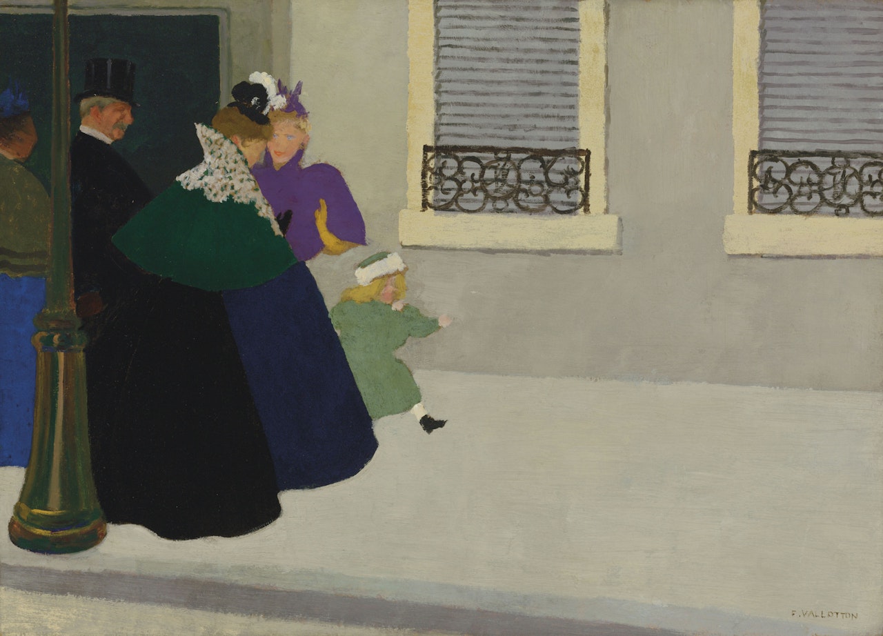En promenade by Félix Vallotton