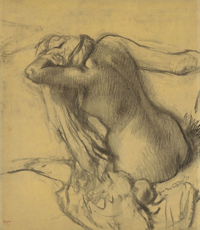 Femme s’essuyant les cheveux by Edgar Degas